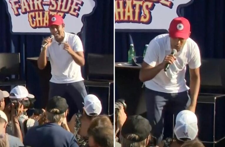 Vivek Ramaswamy raps to Eminem’s ‘Lose Yourself’ at Iowa State Fair