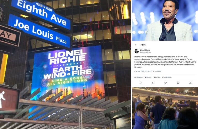 Lionel Richie outrages 20K fans after canceling Earth Wind & Fire’s MSG show