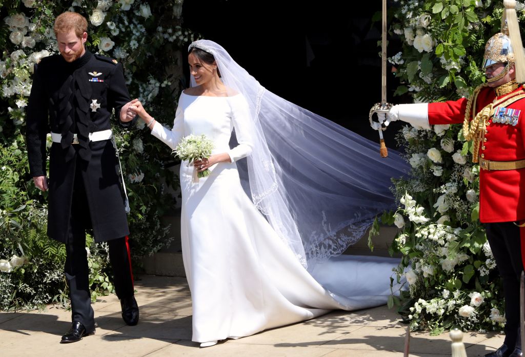 Meghan Markle's wedding dress designer reveals where 'something blue' was 'secretly hidden'