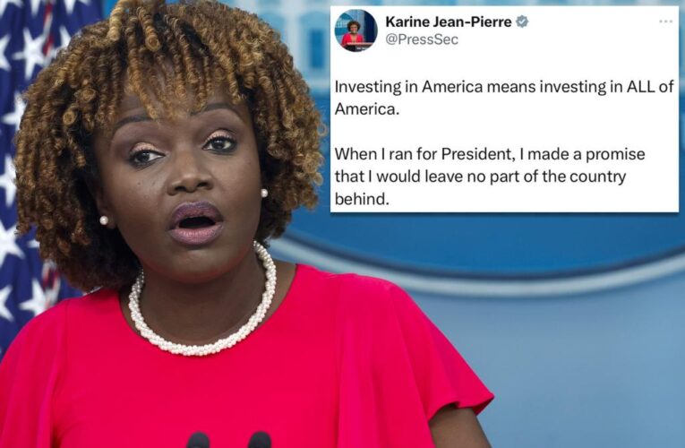 Karine Jean-Pierre mocked for deleted tweet saying she ran for president