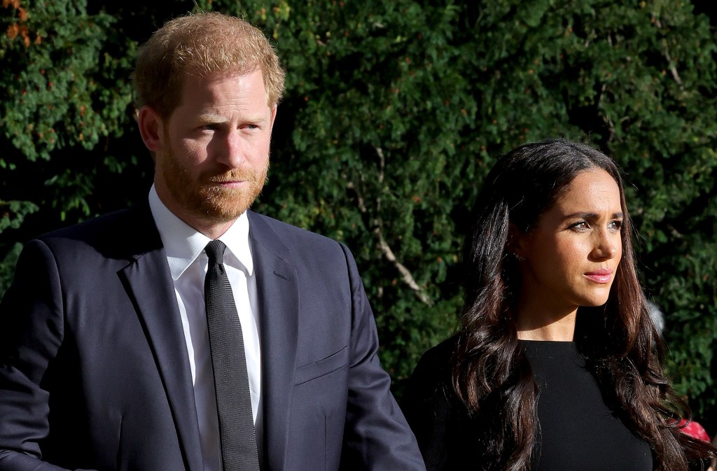 Photo of Prince Harry and Meghan Markle. 