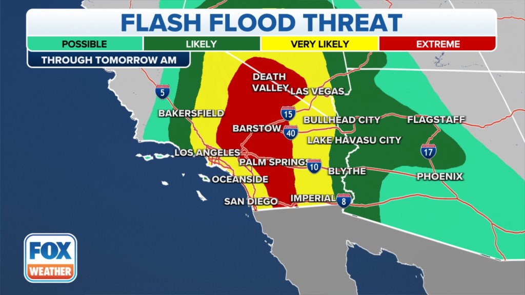 Flash flood threat.