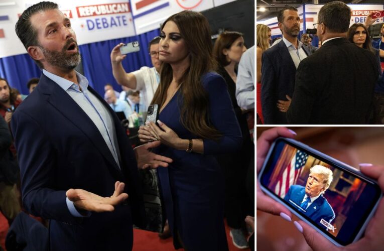 Donald Trump Jr., Kimberly Guilfoyle blocked from entering post-debate spin room