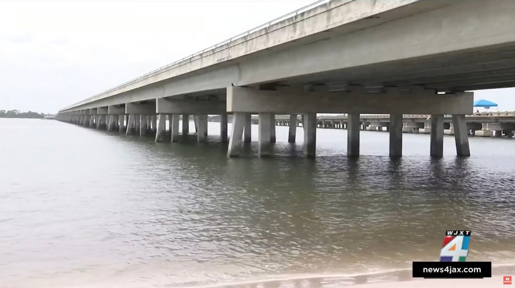 bridge that crosses the Nassau Sound in Florida