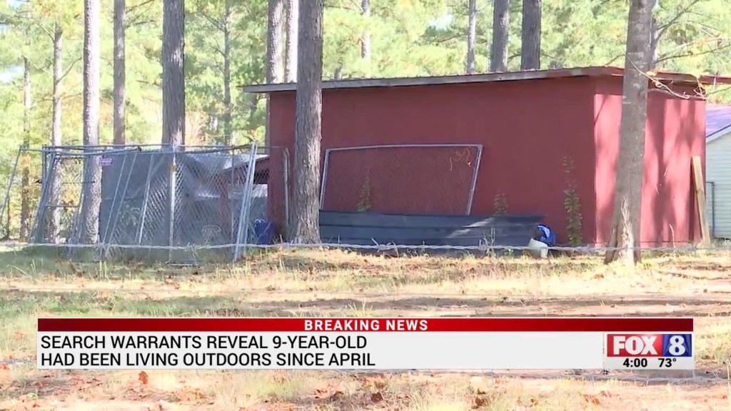 Property where boy was housed in a cage