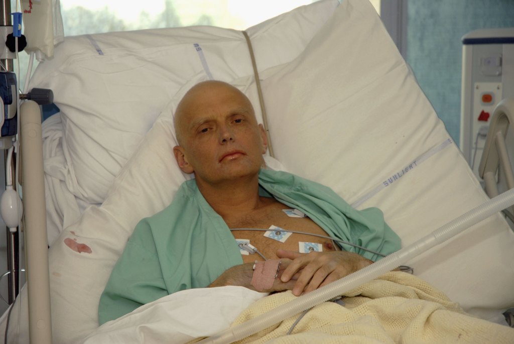 In this image made available on November 25, 2006, Alexander Litvinenko is pictured at the Intensive Care Unit of University College Hospital on November 20, 2006 in London,