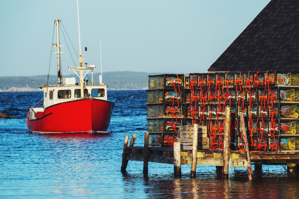 A fishing boat on the coast of Maine.