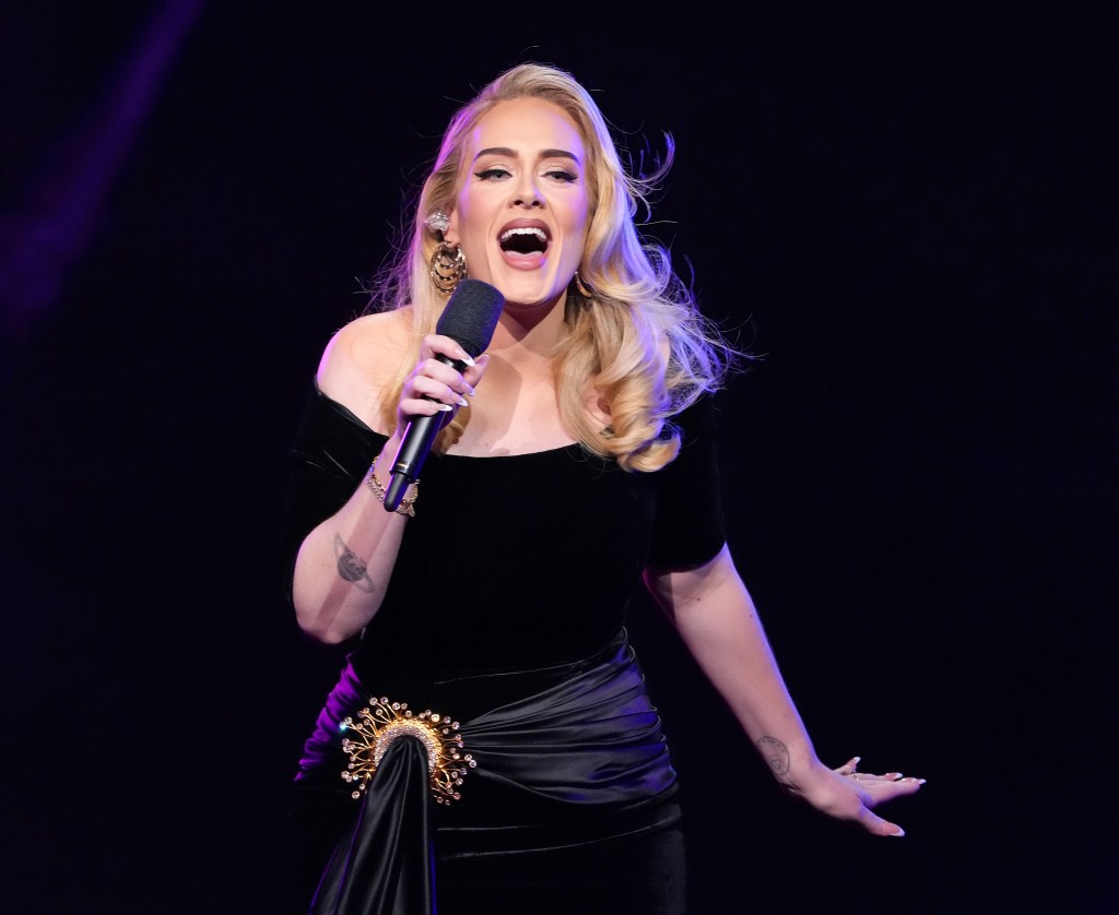 Adele performs onstage during the "Weekends with Adele" Residency Opening at The Colosseum at Caesars Palace on November 18, 2022, in Las Vegas, Nevada.