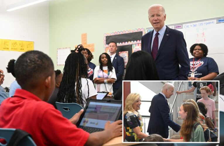 Biden tells DC school kids it’s hard to return after ‘not doing any work’