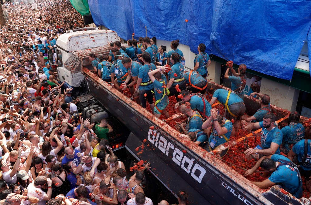 “Tomatina” tomato fight fiesta