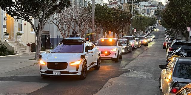 Waymo autonomous vehicle on street