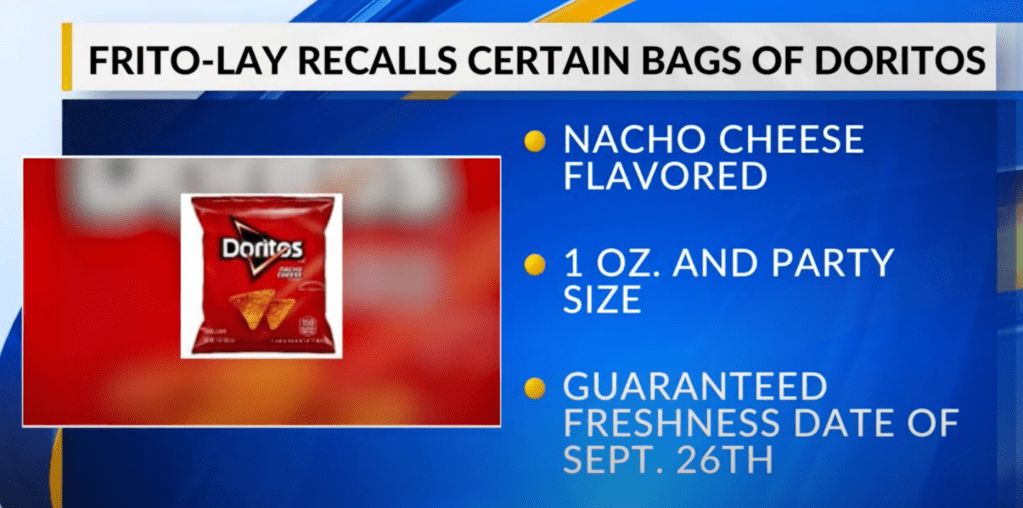 Fewer than 7,000 bags of chips were recalled. 