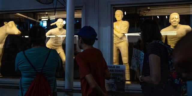 Butter sculptures at the Iowa State Fair