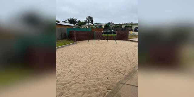 Pictured is the playground where Vicki Johnson's body was recovered in January of 1991