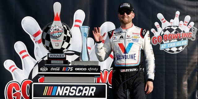 William Byron in Victory Lane