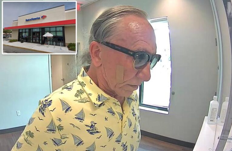 Elderly Florida man, 67, arrested by FBI for $650 bank robbery — all to pay his rent