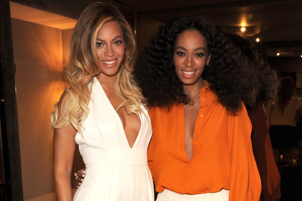 NEW YORK, NY - JUNE 03:  Beyonce and Solange attend the CHIME FOR CHANGE One-Year Anniversary Event hosted by Gucci Creative Director Frida Giannini and T Magazine Editor-In-Chief Deborah Needleman at Gucci Fifth Avenue on June 3, 2014 in New York City.  (Photo by Kevin Mazur /Chime For Change/Getty Images for Gucci/Getty Images for Gucci)