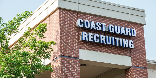 A Coast Guard recruiting building