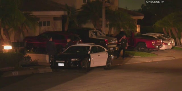 Police outside Judge Ferguson's home