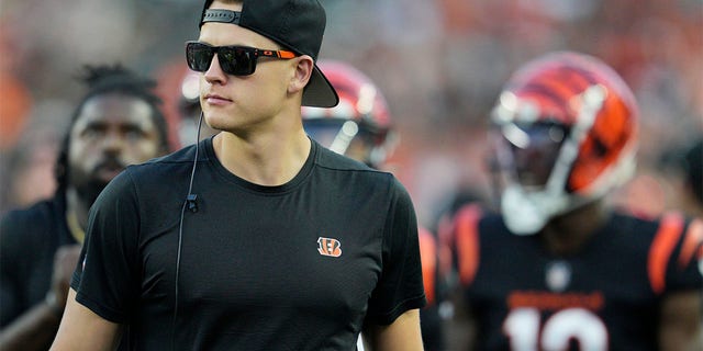 Joe Burrow on the sidelines