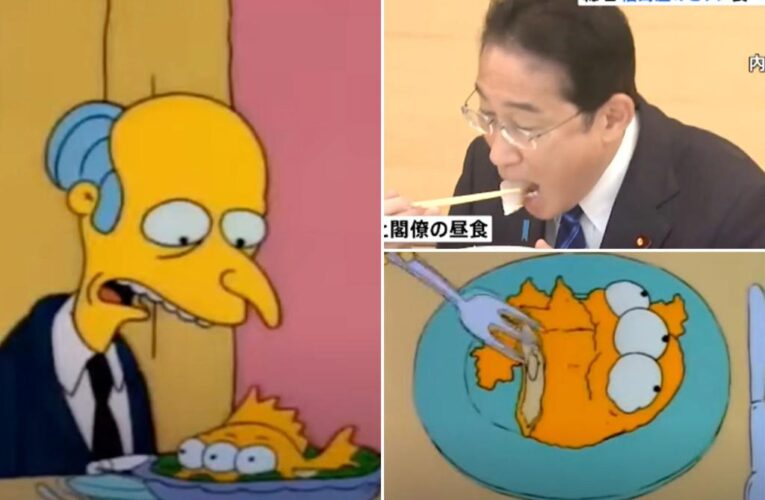 ‘The Simpsons’ predicted Japanese prime minister eating radioactive Fukushima fish, fans say