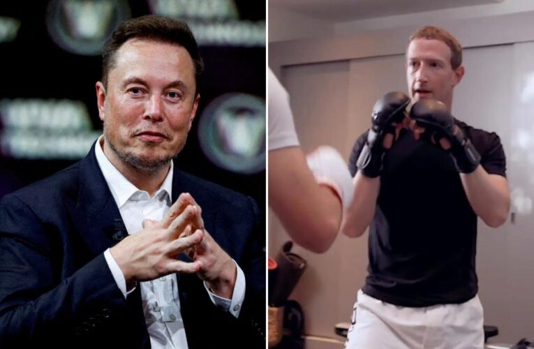 Elon Musk says he’ll show up at Mark Zuckerberg’s doorstep in a Tesla to fight as billionaire trash talk continues