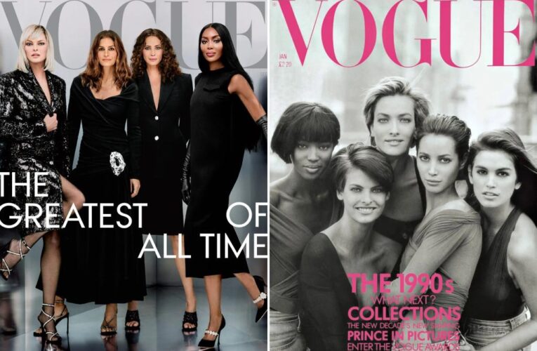 World’s ‘original supermodels’ reunite for first Vogue cover together in 33 years