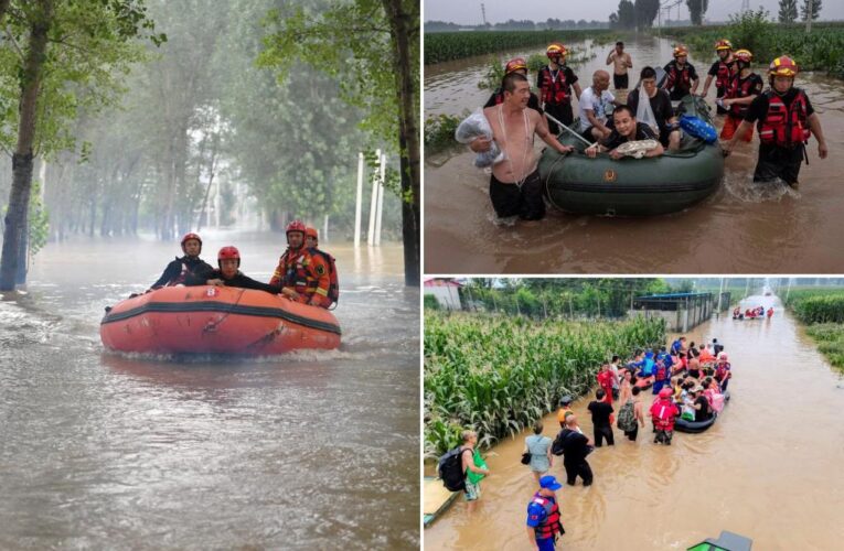 China’s deadly flooding worsens as rescues continue and areas downriver brace for high water