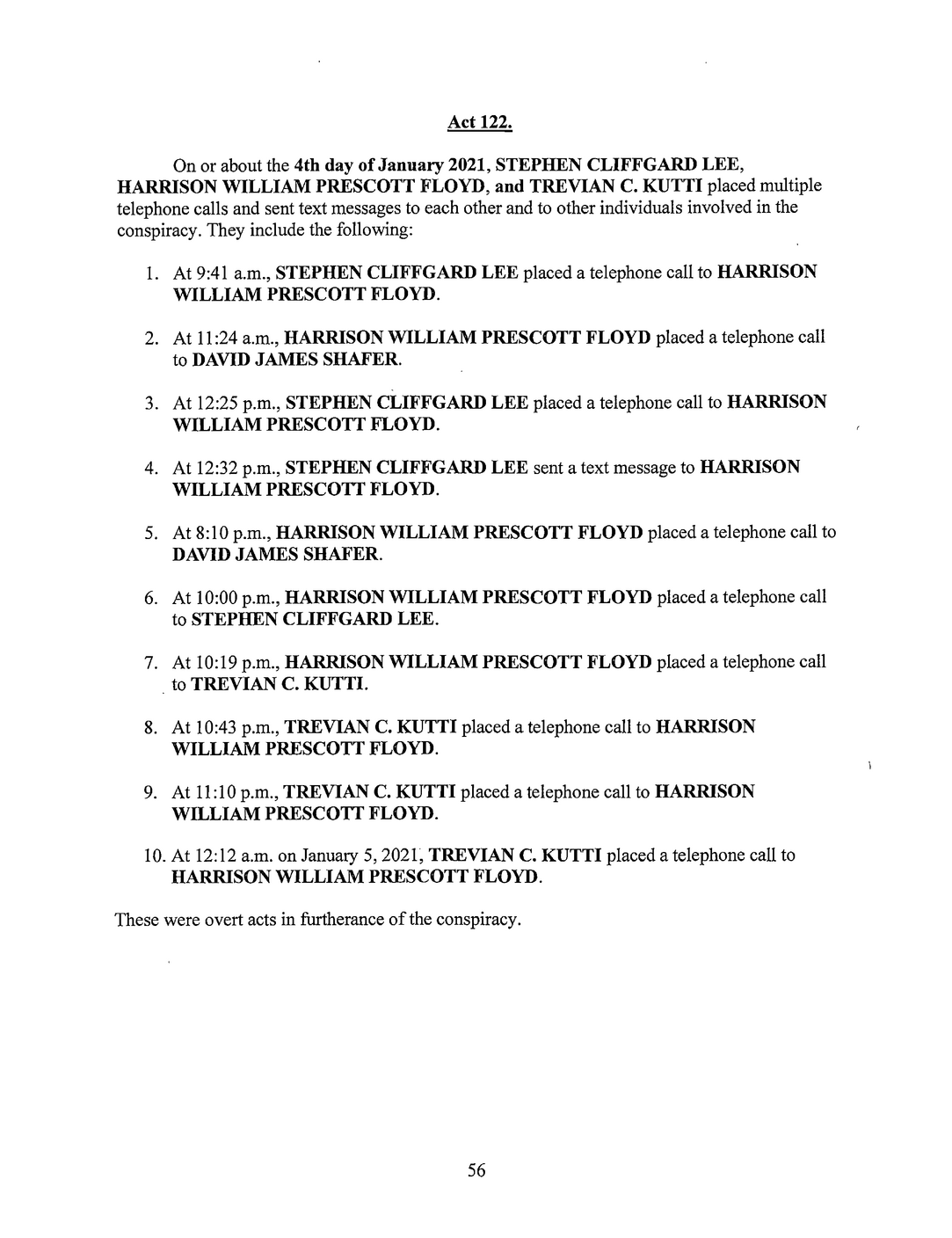 Page 56 of Georgia Indictment PDF document.