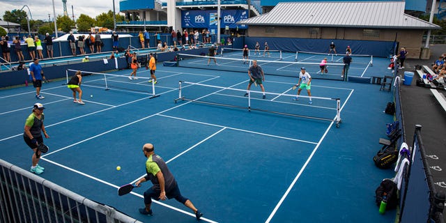 Pickleball tournament being played