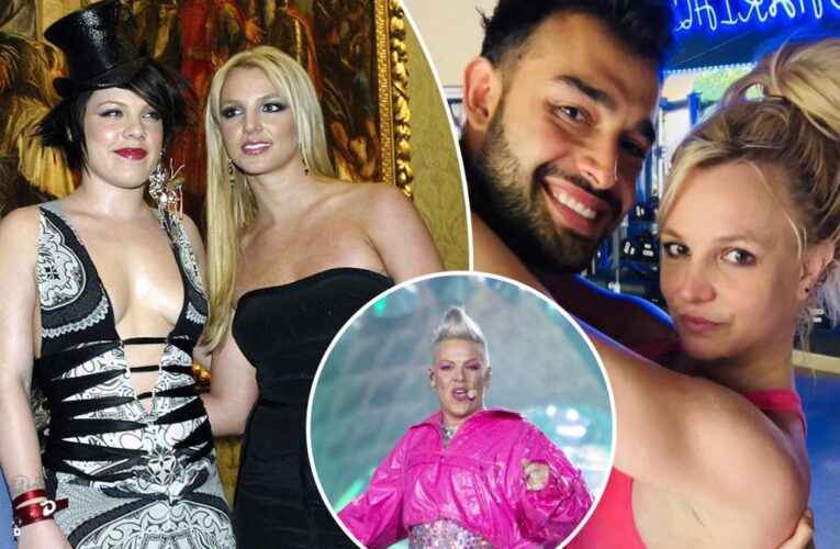 Pink tweaks Britney Spears song diss amid Sam Asghari divorce