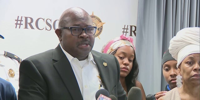 Sheriff Eric Levett holds a press conference on Imani Roberson's disappearance and death
