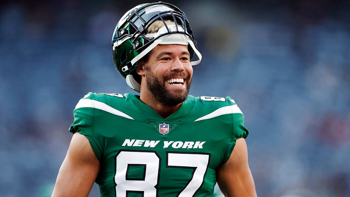 C.J. Uzomah at a preseason game