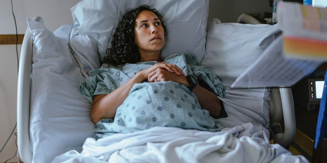 Woman in labor