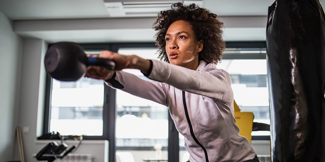 health and fitness woman in gym