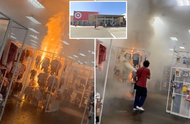 Children’s clothing section in California Target turns into flaming inferno