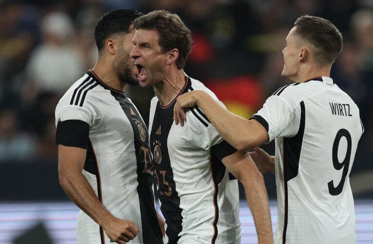 Germany 2-1 France: Thomas Muller and Leroy Sane strike as managerless Germany beat France in Dortmund