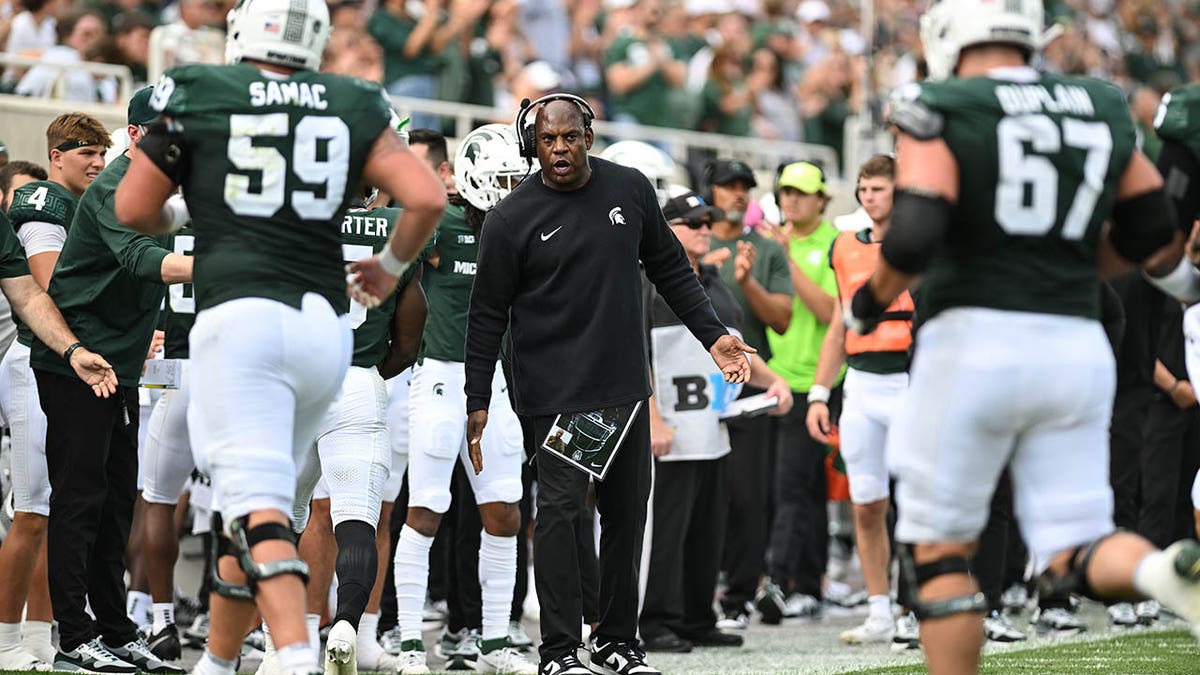 Michigan State Spartans head coach Mel Tucker