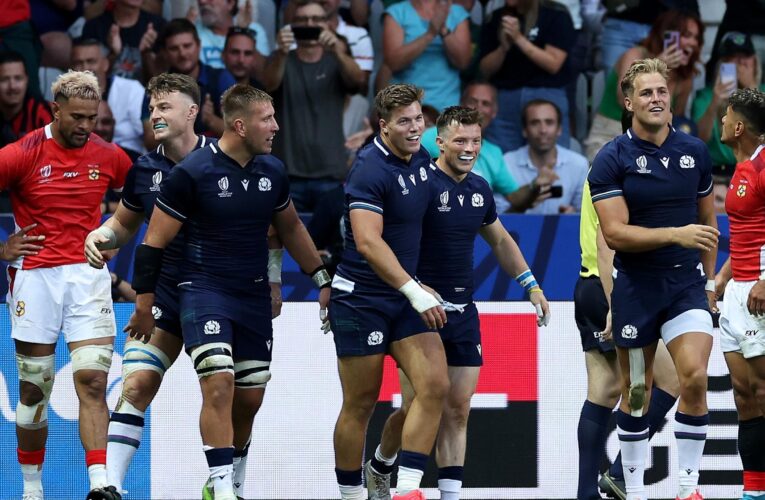 Scotland 45-17 Tonga: Gregor Townsend’s side claim bonus point win to keep Rugby World Cup quarter-final hopes alive