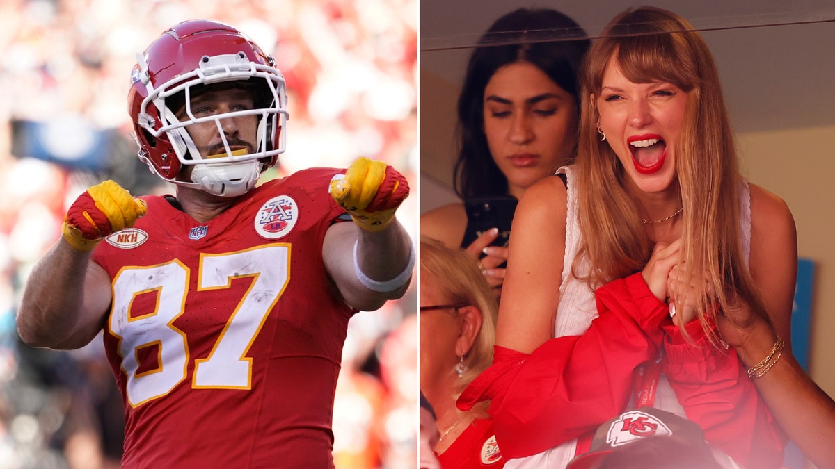 Taylor Swift and Travis Kelce