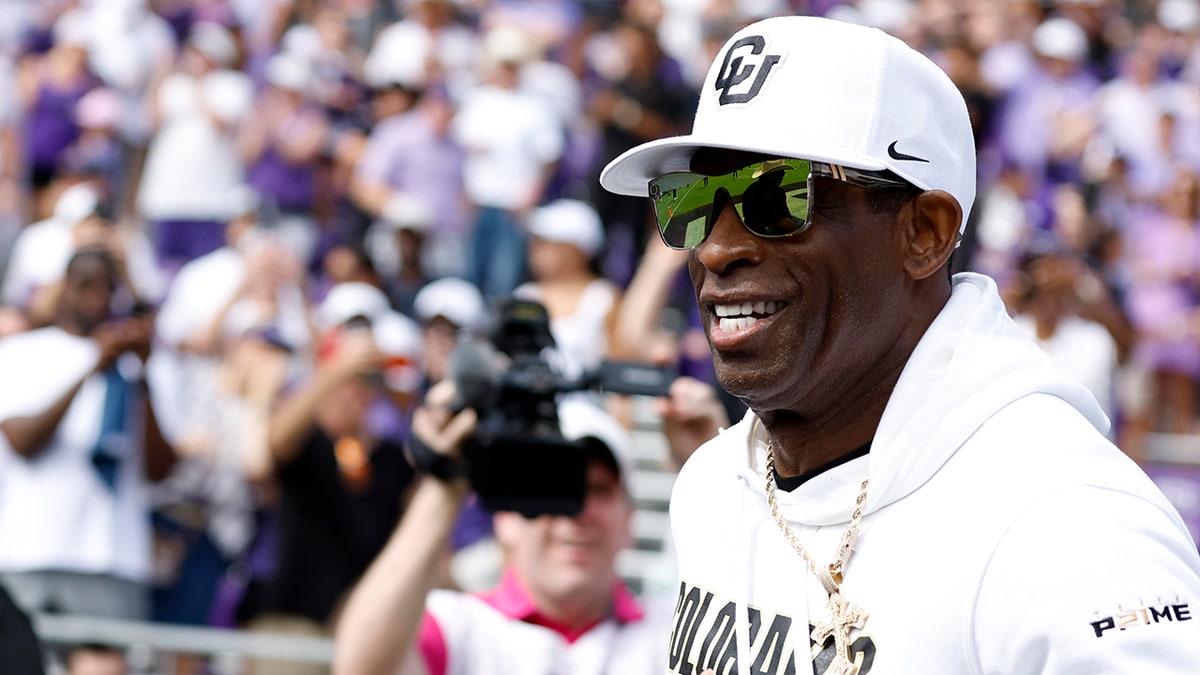 Deion Sanders with TCU