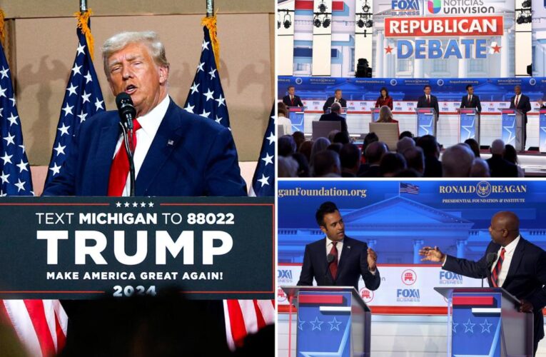 Trump still Republican favorite after skipping GOP debate despite fraud charges: poll