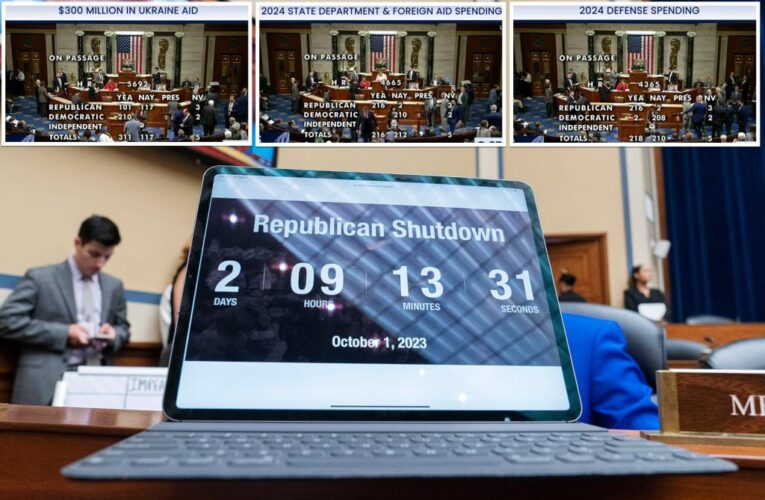 House passes three spending bills with days to go before government shutdown