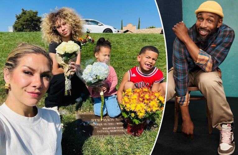 Stephen ‘tWitch’ Boss’ widow Allison Holker posts gravesite photos with kids