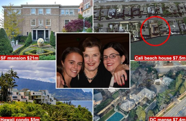 Dianne Feinstein’s stunning properties and feuding family
