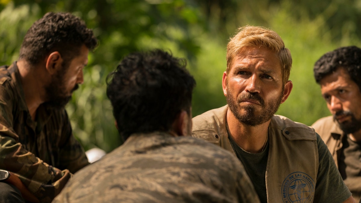 Jim Caviezel as Tim Ballard in "Sound of Freedom" scene