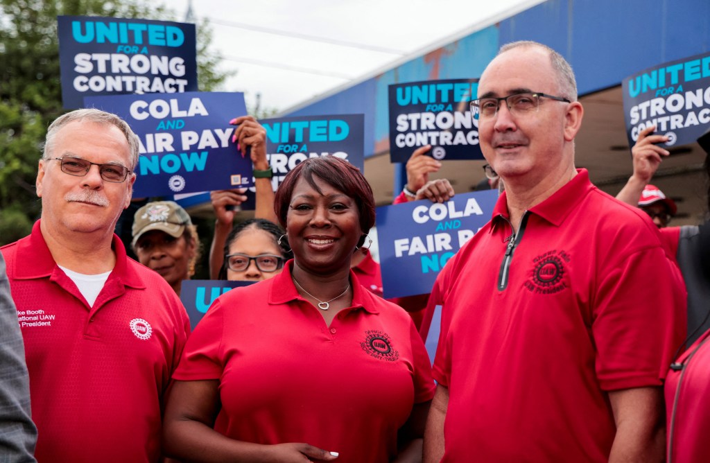United Auto Workers president Shawn Fain argued that Tim Scott’s quote of Reagan "interfered with, restrained, or coerced employees in the exercise of the rights guaranteed" from the National Labor Relations Act. 