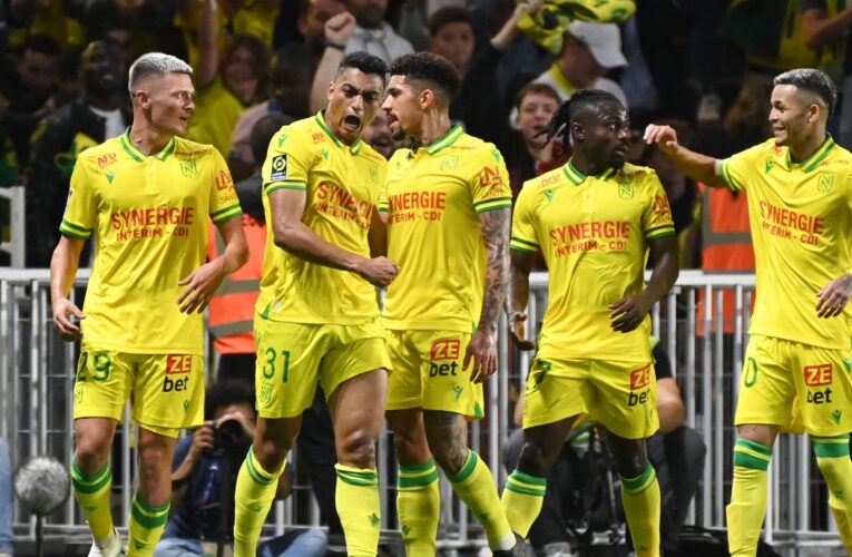 Nantes 1-1 Marseille: Les Canaris hold high-flying visitors to draw despite having Bastien Meupiyou sent off on debut
