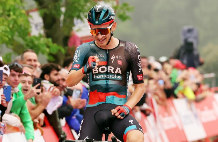 Vuelta a Espana 2023: GC action cut short as Lennard Kamna wins on muddy mountain