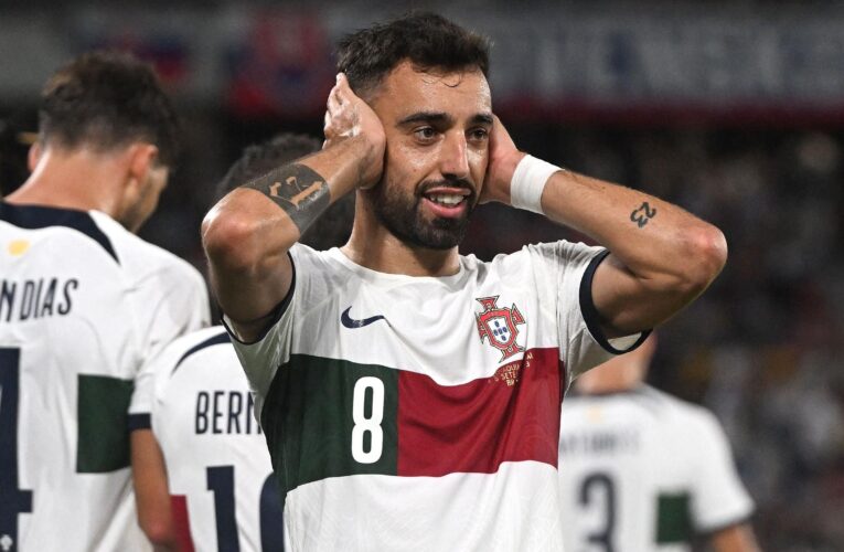 Slovakia 0-1 Portugal: Bruno Fernandes goal keeps Roberto Martínez’s side perfect in Euro 2024 qualifying